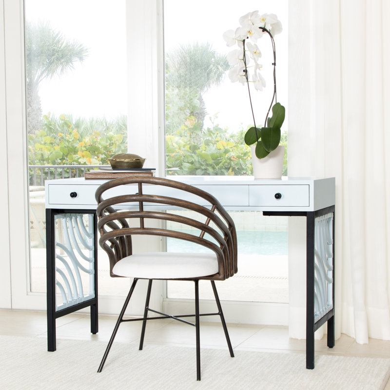 Swirl Writing Desk, Black