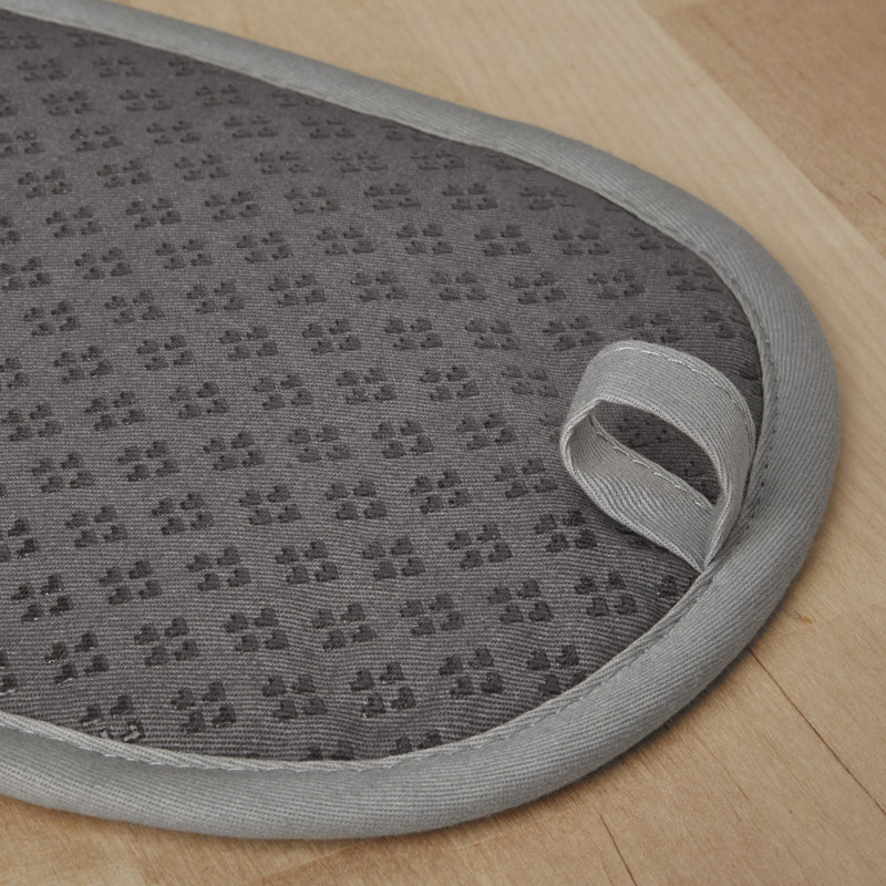 KitchenAid Asteroid Solid Diamond Potholder, Gray, 6.5" W x 10" L