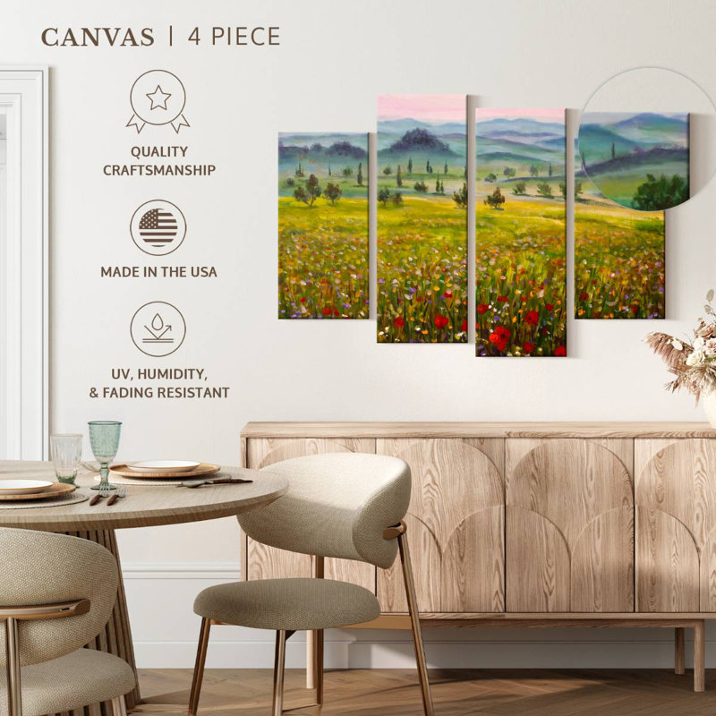 Champ de fleurs toscan Alvord, H 22 po x l 36 po