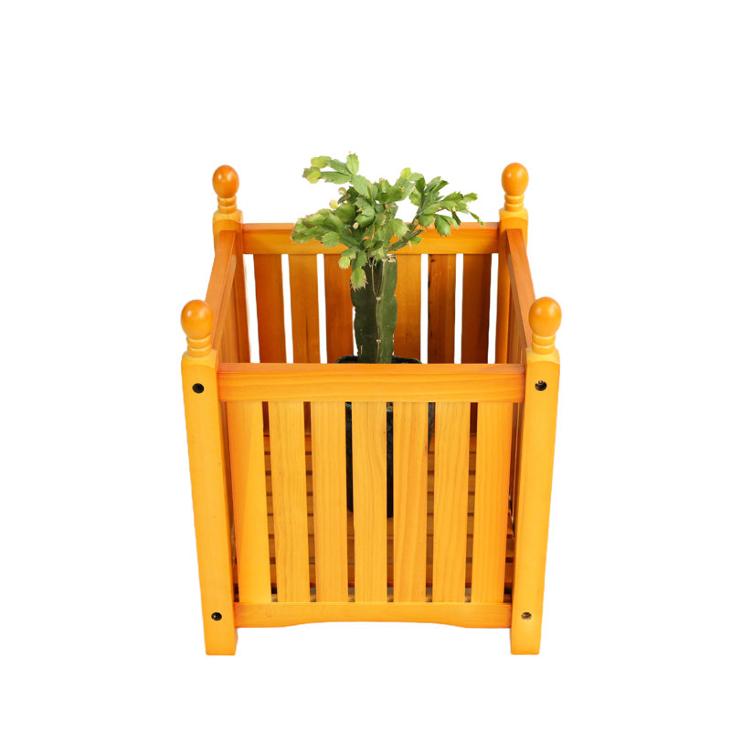 Outdoor Square Planter Box, Good For Growing All Plants And Flowers, Simple Assembly Guide Decor, Perfect Garden Deck, Holds Potted Flowers
