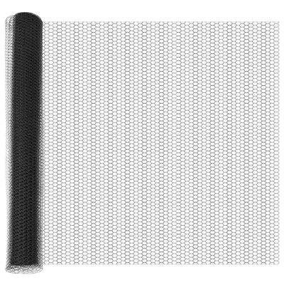 Vidaxl Fence With Posts PVC-Coated Steel