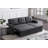 Upholstered Pull Out Sectional Sofa With Chaise-266153250