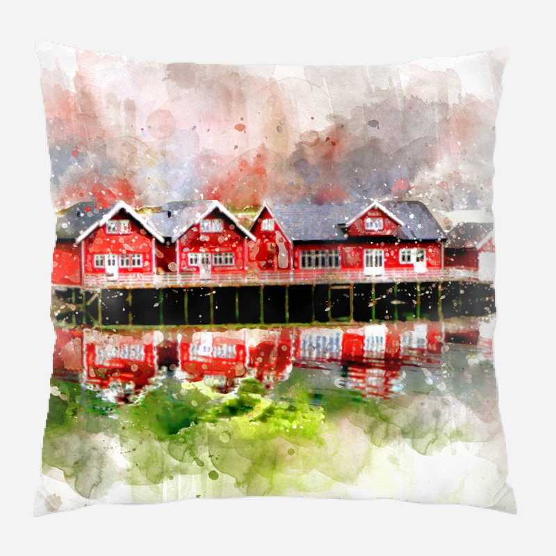 Coussin river Mannion, Microsuède, Intérieur
