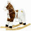 Cheval à bascule avec son, cheval à cheval avec selle, fauteuil à bascule pour tout-petit, cadeau pour 3 à 8 ans