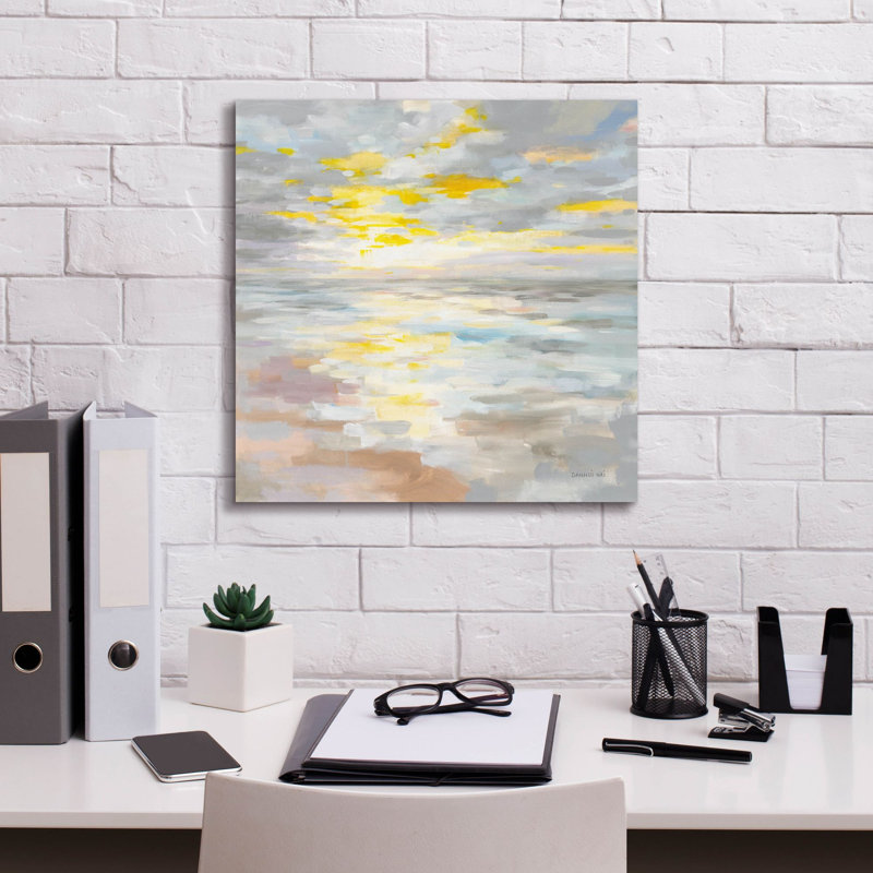  'Sunup On The Sea' by Danhui Nai Canvas Wall Art, 18'' H x 18'' W