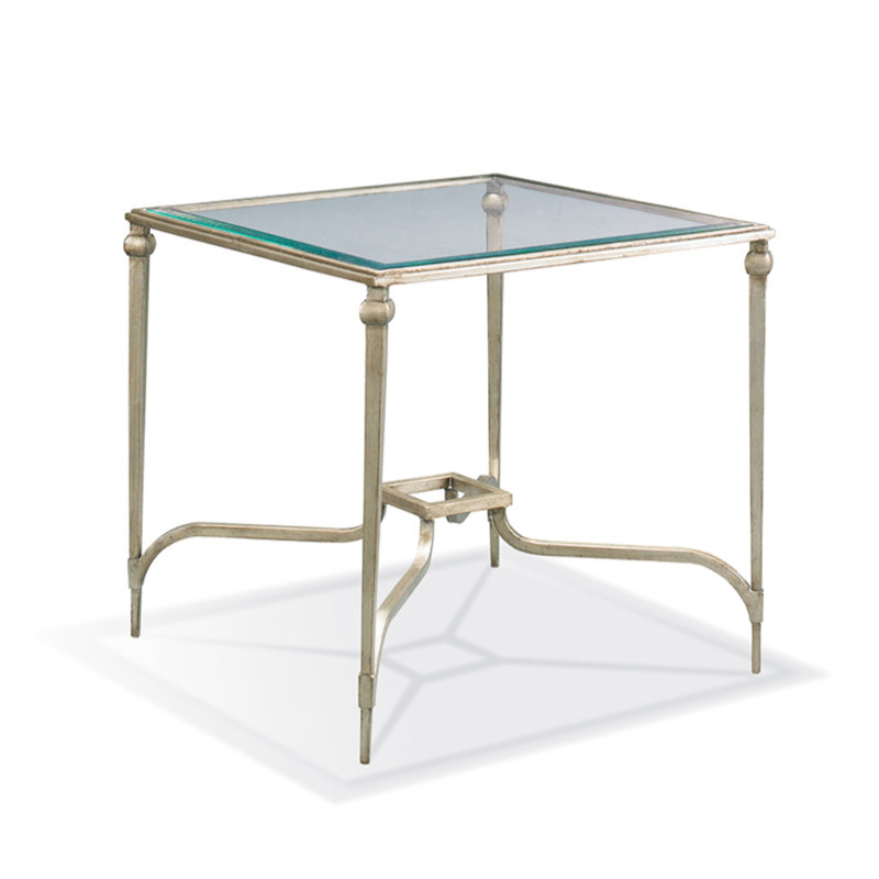 Infinity Glass Top End Table