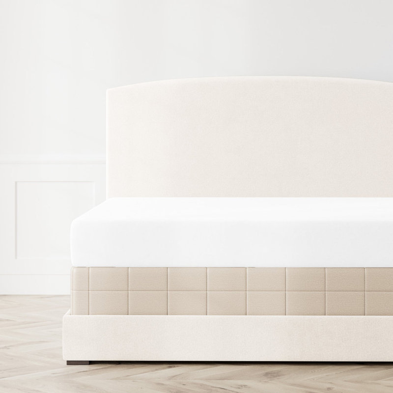 Stria Box Spring Cover, King, Pumice