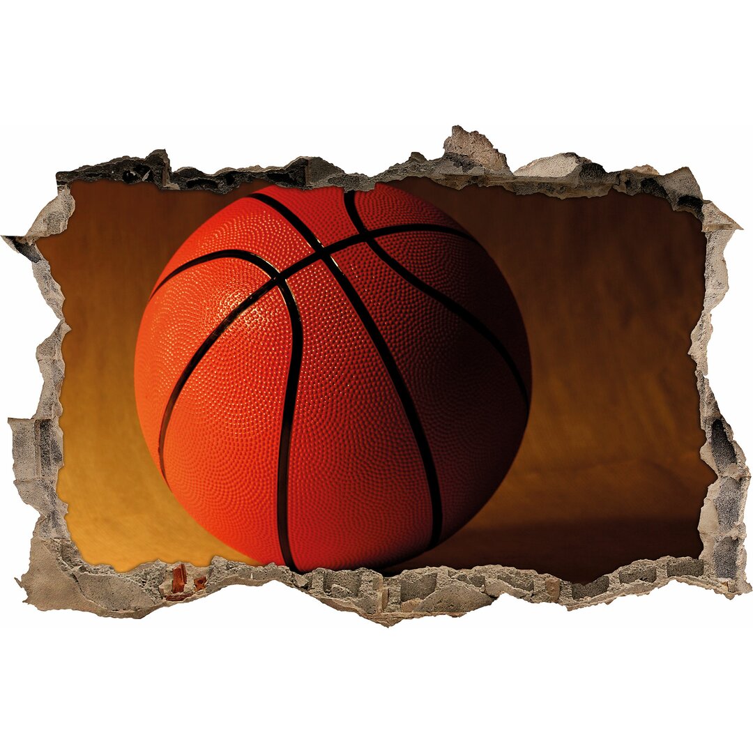 Wandtattoo Oranger Basketball