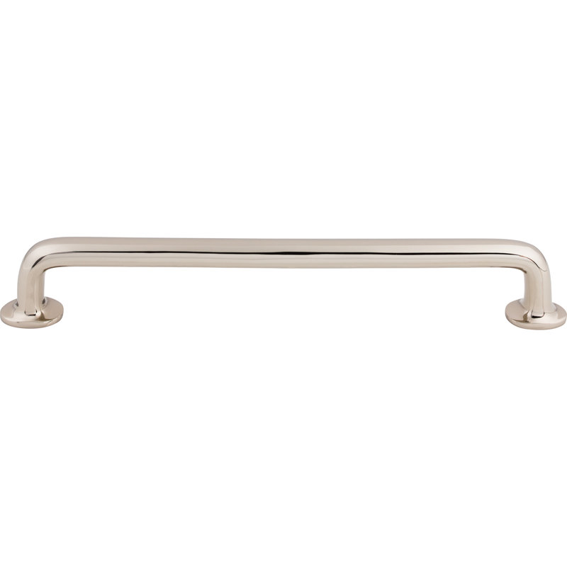 Aspen II Rounded Appliance pull, 12" Center to Center, Polished Nickel