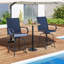 Ensemble de 2 tabourets de bar rotatifs 2 pièces avec accoudoirs pour patio-969226239