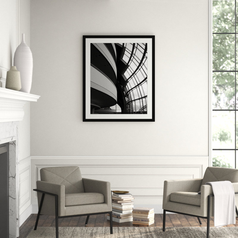 Architectural Beauty 2' Framed Photographic Print on Glass