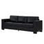 Canapé de salon 93,7 po en similicuir de style moderne, canapé à accoudoirs carrés avec porte-gobelet, canapé de rangement-1489293832