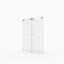 Porte de douche coulissante double sans cadre l 56 à 60 po x H 70 po, verre trempé clair de 5/16 po (8 mm)-125502008