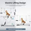 Table de toilettage électrique à hauteur ajustable pour animaux avec accoudoirs et boucles doubles