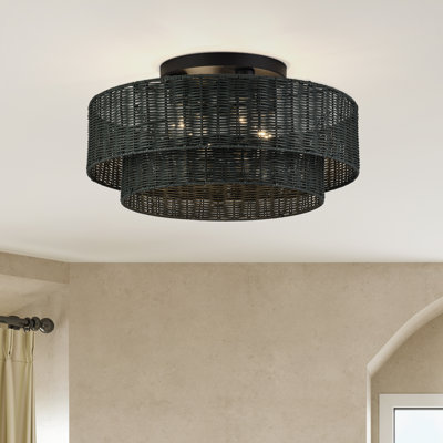 Très grand semi-encastré 4 lumières Weavington