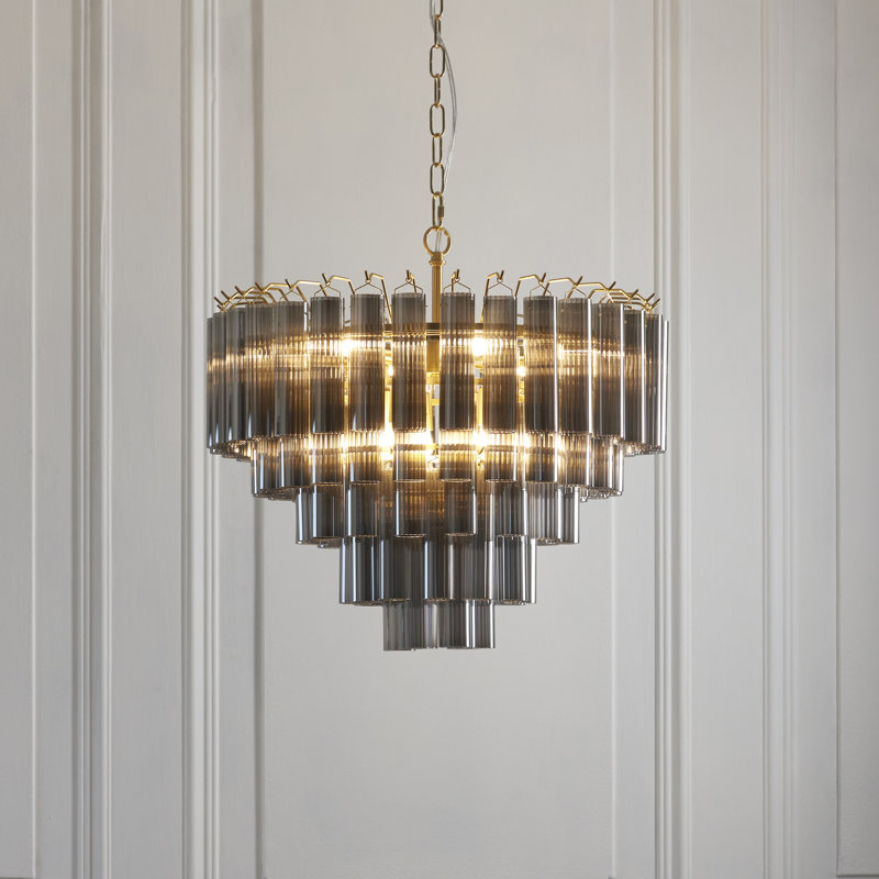 Woodland 12lt Pendant light Straight, Black