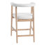 Tabouret de comptoir avec dossier Mid-Century de 25 po Nordica-2113956278