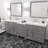 Slagelse 93'' Double Bathroom Vanity with Cultured Marble Top-1846070260-1846169661