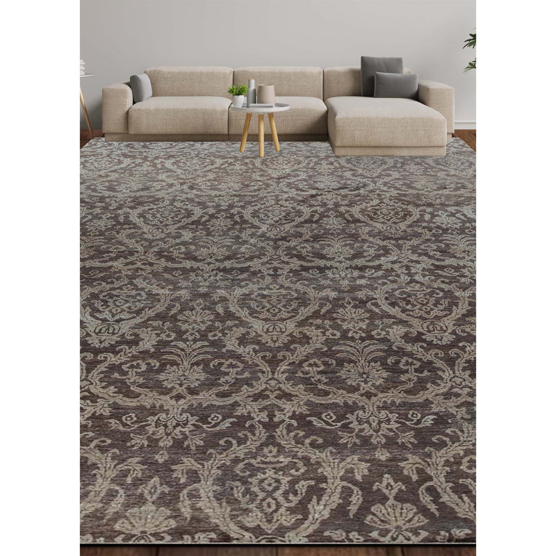 Damask Area Rug