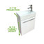 Meuble-lavabo mural moderne avec robinet Townsey