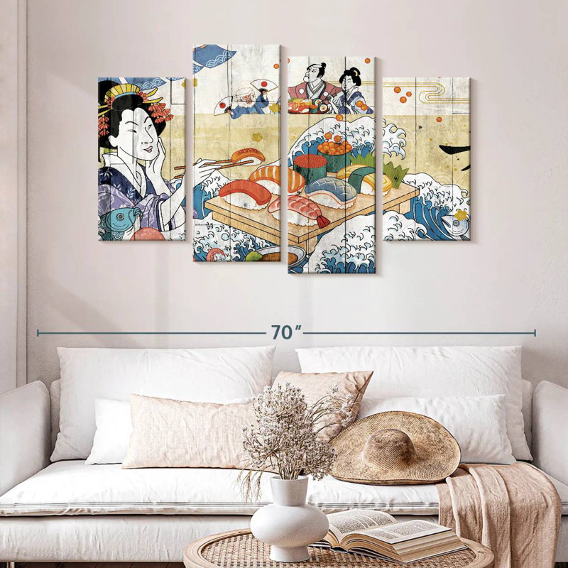 Yarlin japonais classique, H 32 po x l 52 po