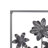 Metal Floral Home Wall Decor with Black Frames and Gold Accents