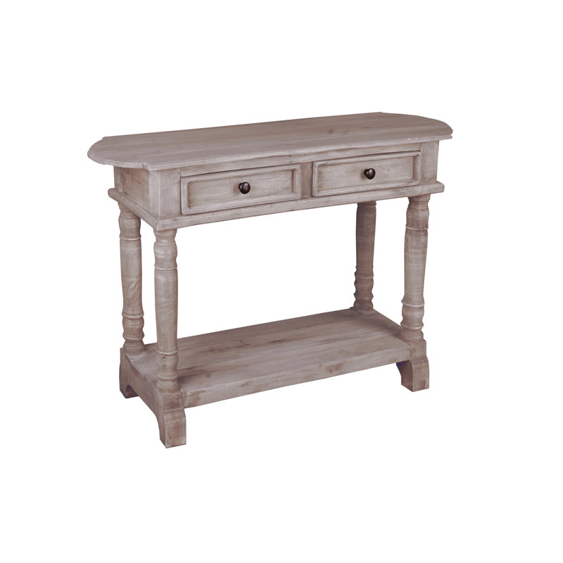 Worthen 47'' Console Table, Natural Limewash