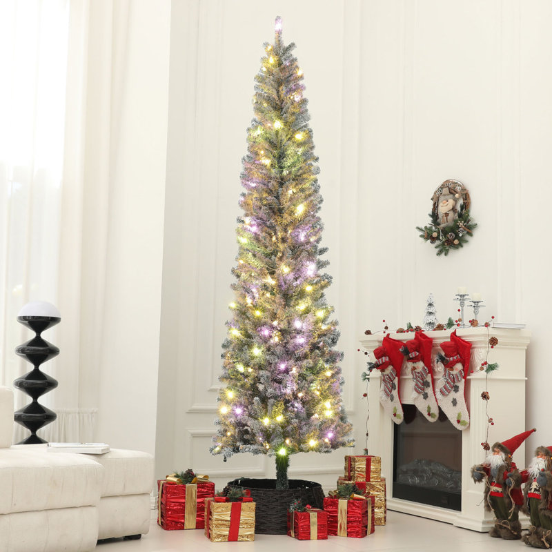 Arbre de Noël illuminé 9 pi HOMcom, H 9 pi