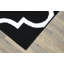 Tapis noir / blanc Anrey