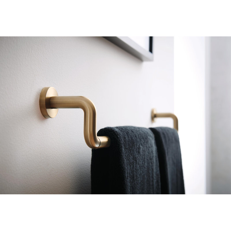 Litze® 30" Wall Mounted Towel Bar, Luxe Gold