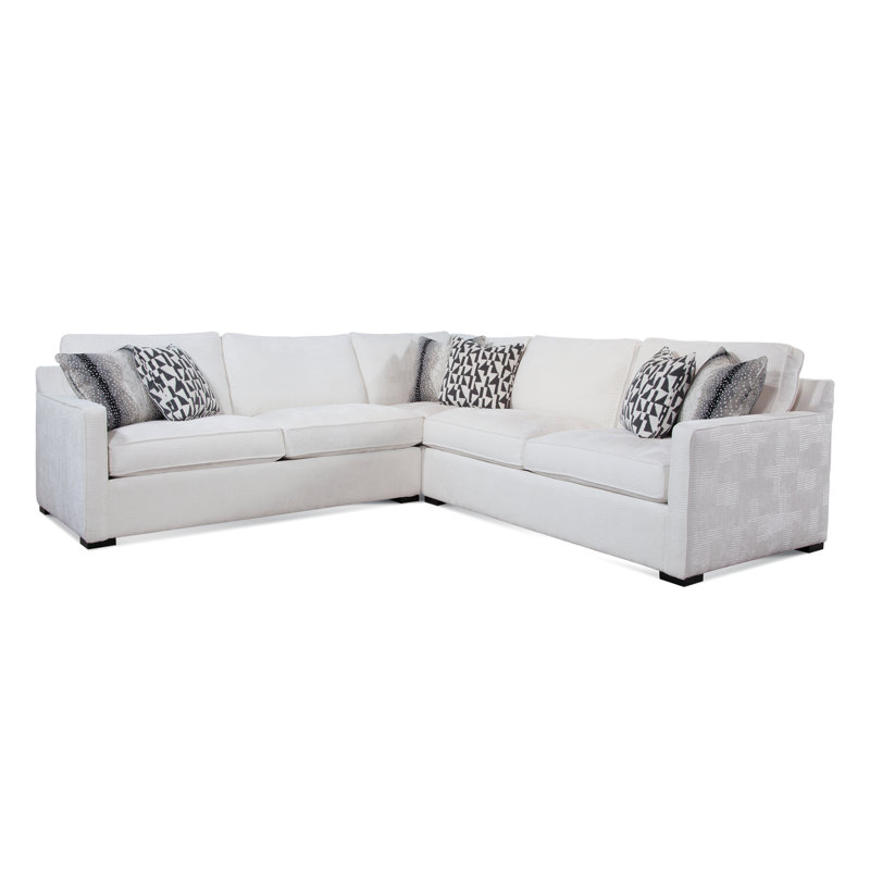 Brentwood Sectional, Brown Geometric, 0456-33, Java