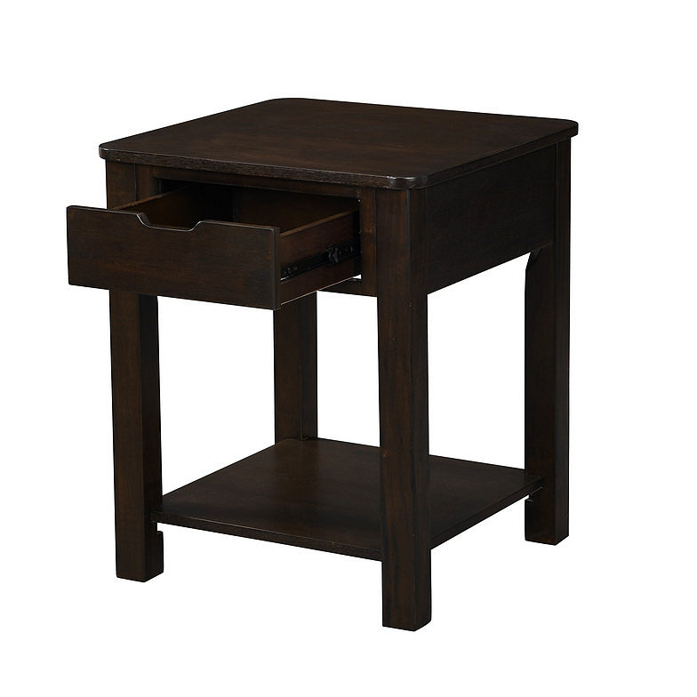 MDF End Table With Drawer