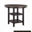Table à hauteur de comptoir avec tablettes - finition noire-669870157