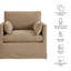 Fauteuil Wellfleet en mélange de lin et amande-228779756