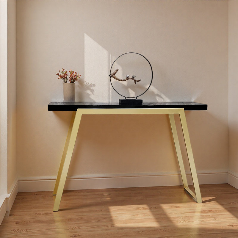 Console Sleek Black Gold