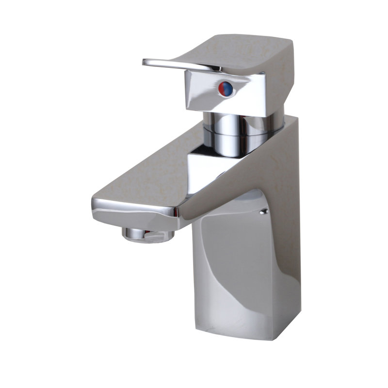 Robinet de salle de bains monotrou avec ensemble de drainage, Chrome