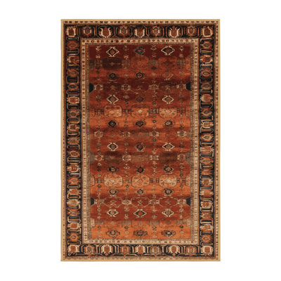 Machine Washable Persian Brown Area Rug