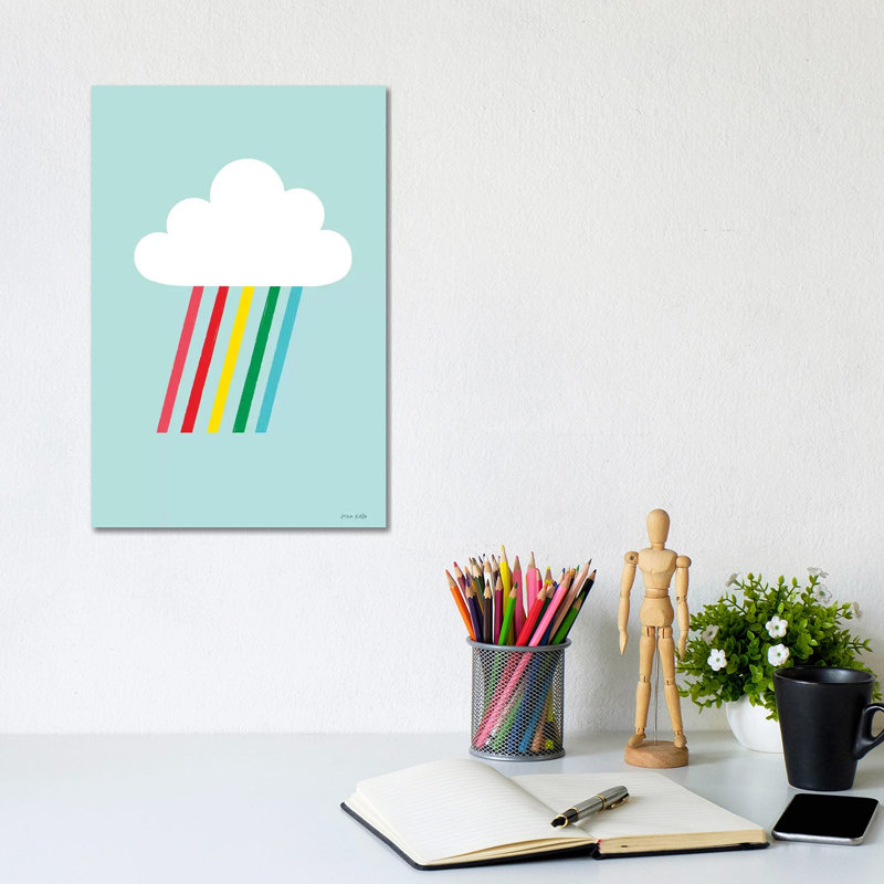 Rainbow Rays II by Ann Kelle - Wrapped Canvas Print, 20.32 cm H x 30.48 cm W