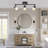 3 Light Dimmable LED Track Lighting Kit, Matte Bronze Flush Mount Ceiling Light Fixture with Etched Glass Shades, Adjustable Wall Lamp with Integrated LED Bulbs