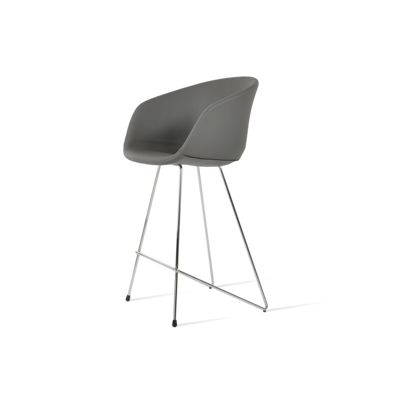 Tabouret de bar et de comptoir Tribeca Cattelan, Tabouret de comptoir (siège d'une hauteur de 24 p, Gris