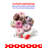 BCK Series BETTY CROCKER Donut Maker, Mini Donut Maker with Nonstick Surface, Red