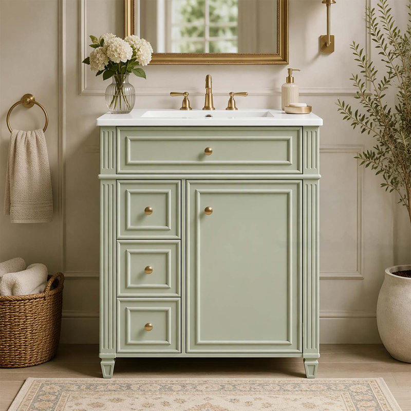 Freestanding Bathroom Storage Furniture Set