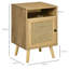 39cm W Manufactured Wood Bedside Table
