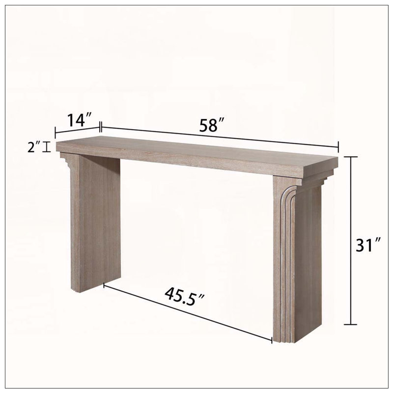 Console 58 po, Naturel