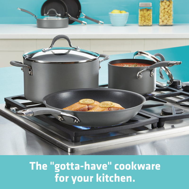 Circulon Radiance Hard Anodized Nonstick Frying Pans / Skillet Set, 8.5 Inch and 10 Inch