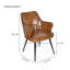 47cm H Genuine Leather Upholstered Dining Chair-640139499