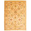 Tapis unique en laine noué à la main style nouvel âge Ushak ivoire 10 pi x 13 pi 7 po One-of-a-Kind