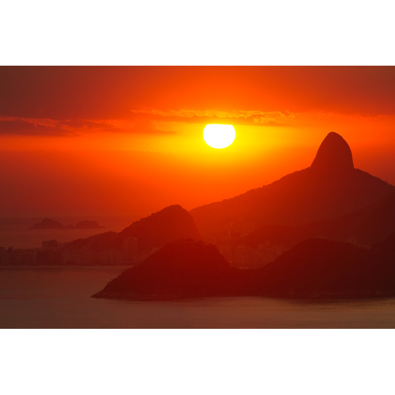 Sunset at Rio de Janeiro, 20cm H x 30cm W