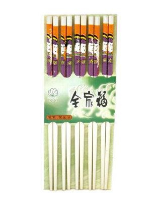 5 paires de baguettes (10 pièces), peinture de geisha japonaise
