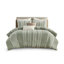 Full/Queen 3 Piece Striped Cotton Duvet Cover Set